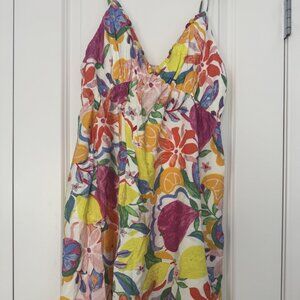 Italy Vacation Ready! Vibrant coloured summer dress. Size Large